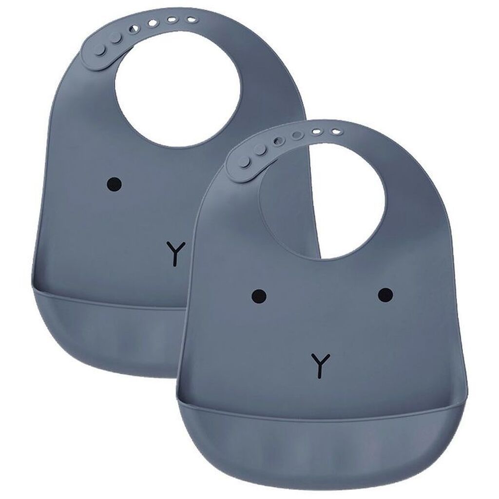 Liewood Hagesmæk - 2-pak - Silikone - Tilda - Blå m. Kanin