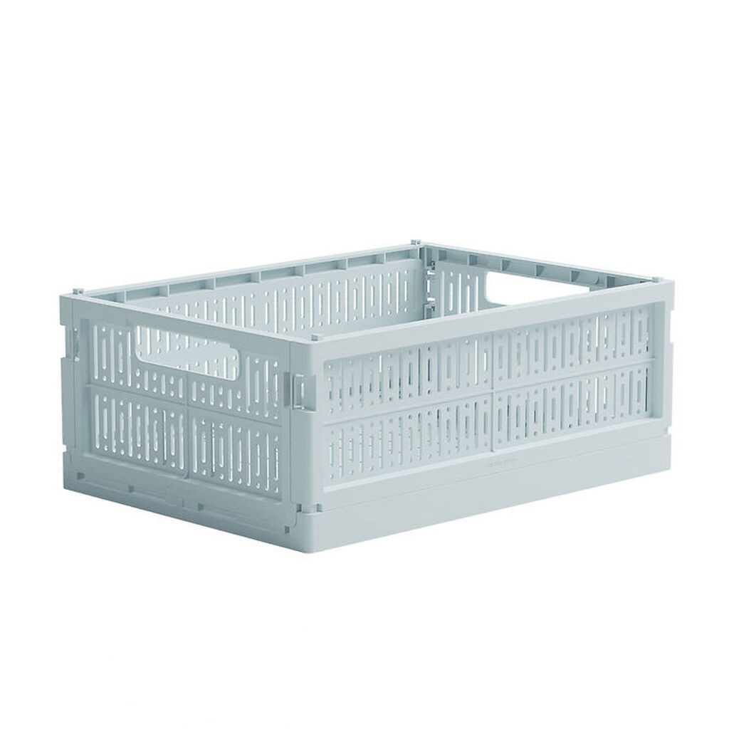 Made Crate Foldekasse - Midi - 33x24x13 cm - Ice Cube Blue