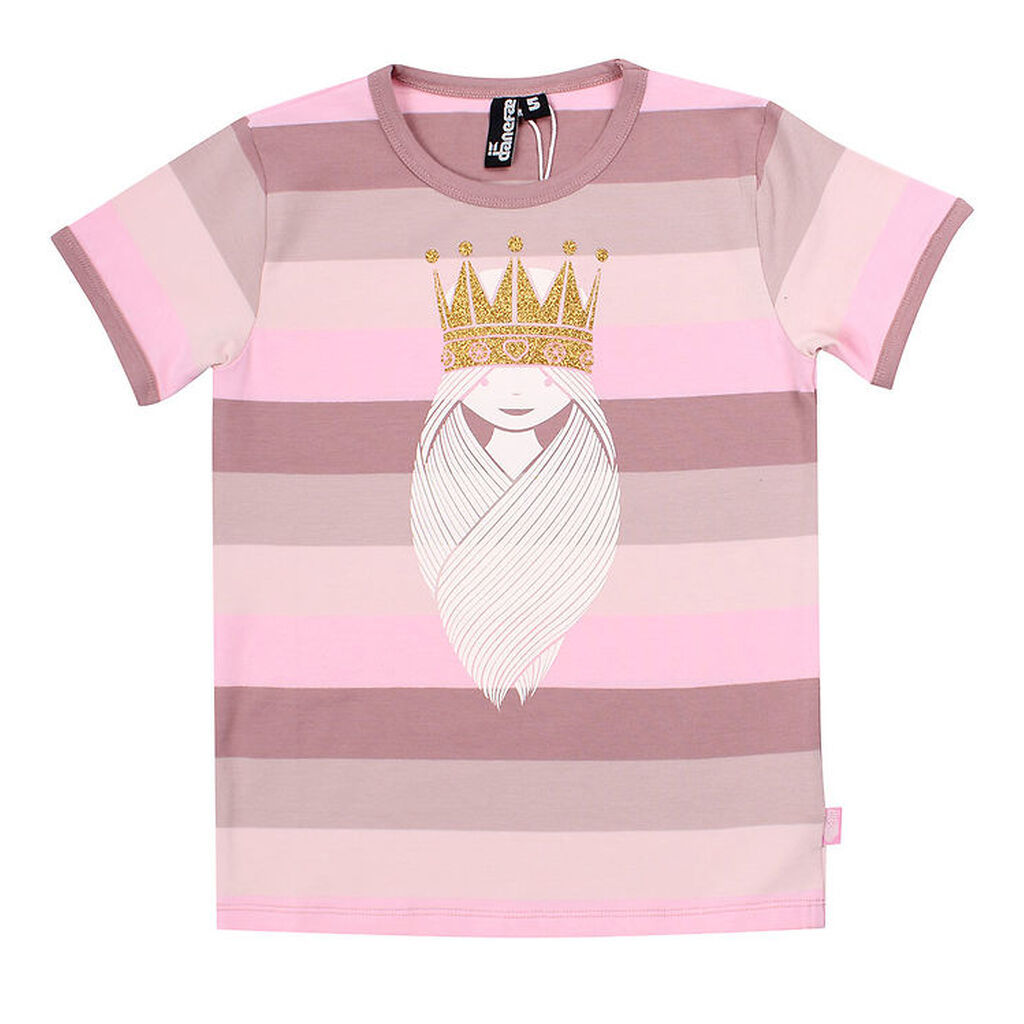 Danefæ T-shirt - Danerainbow Ringer - Poof Prinsesse