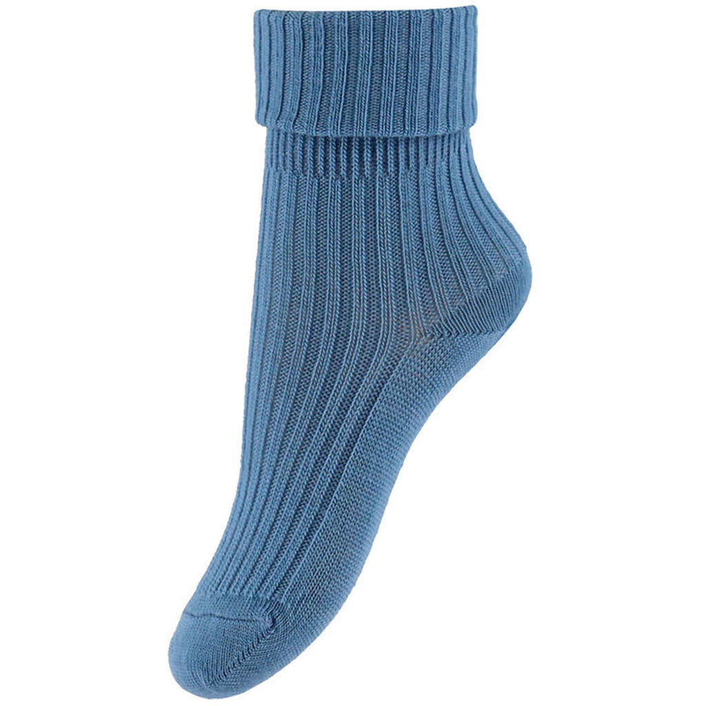 MP Strømper - Rib - Uld - Provincial Blue