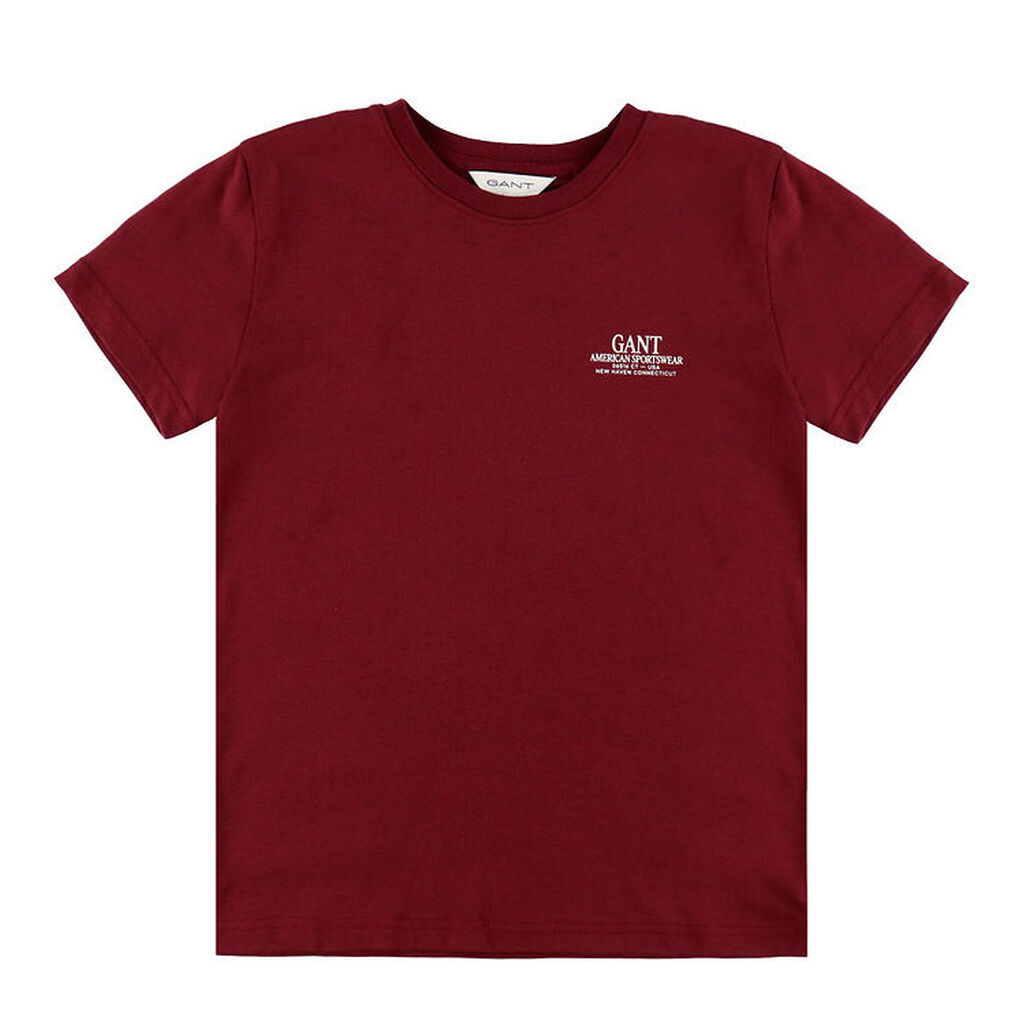GANT T-shirt - Graphic - Plumped Red