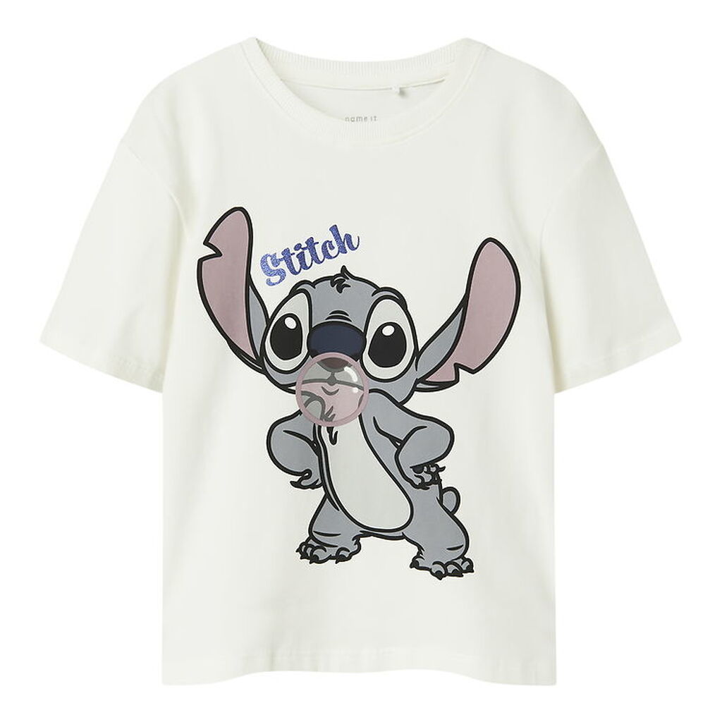 Name It T-Shirt - Noos - NkfAkun - Stitch - Cloud Dancer