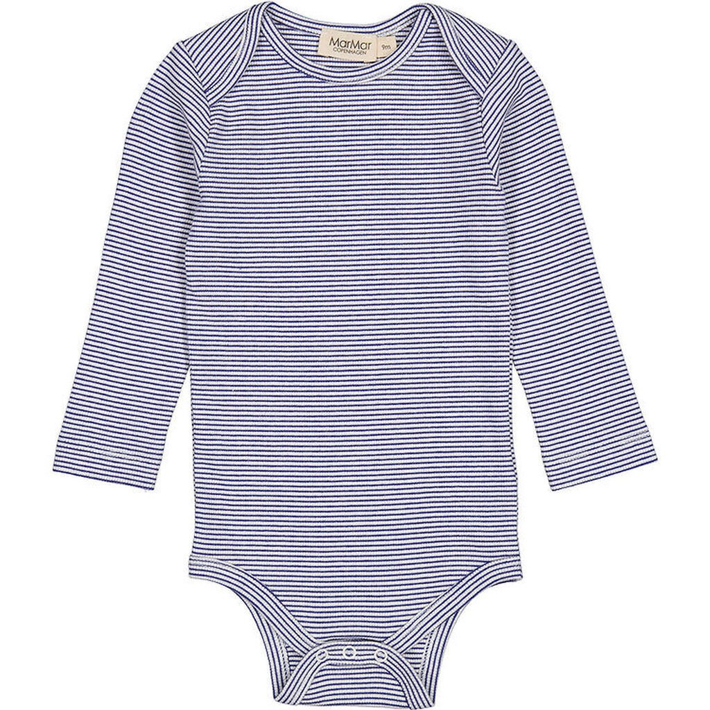 MarMar Body l/æ - Rib - Modal - Ben - Blue Stripe