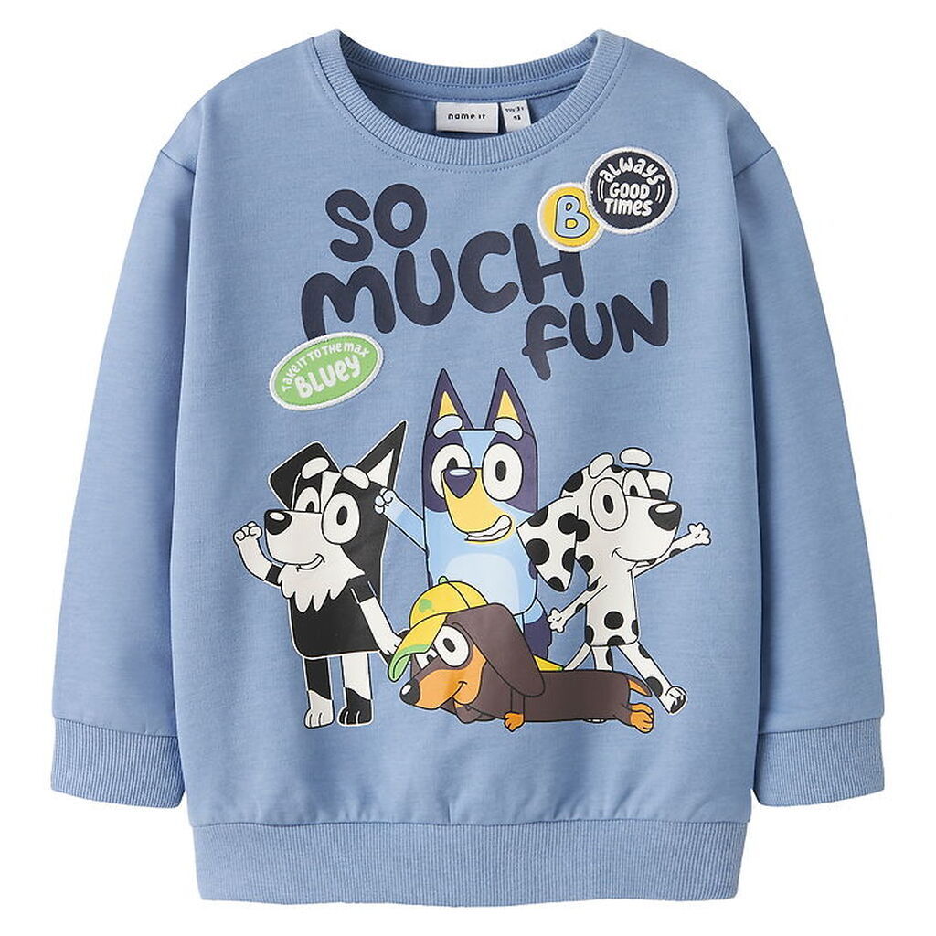 Name It Sweatshirt - NmmJared - Bluey - Endless Sky/ Melange