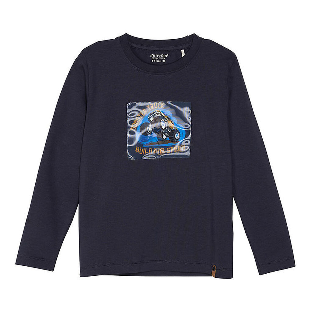 Minymo Bluse - Parisian Night m. Billede