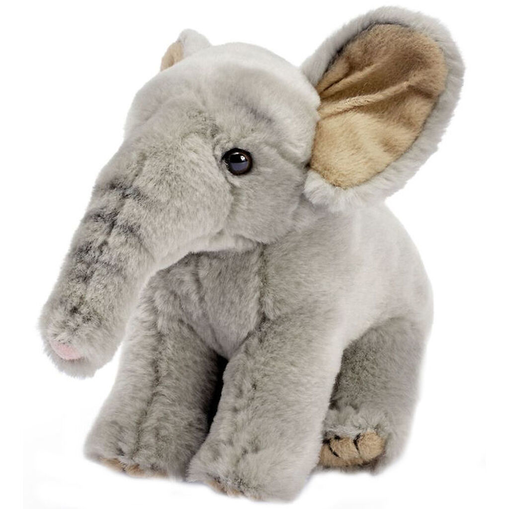 Living Nature Bamse - 15x9 cm - Siddende Elefant Unge - Grå