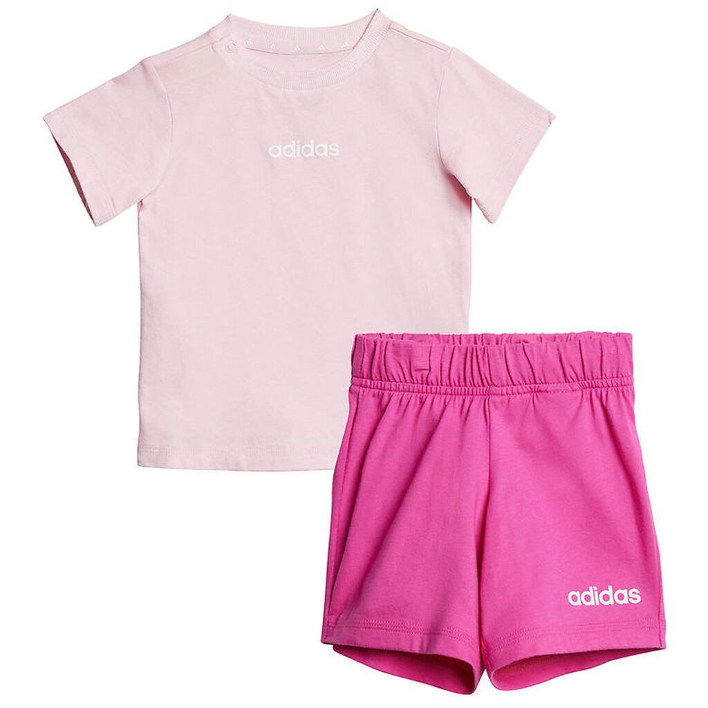 adidas Performance T-shirt/Shorts - 160 - Pink/Hvid