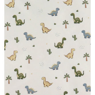 Nørgaard Madsens Sengetøj - Baby - Beige m. Dinoer