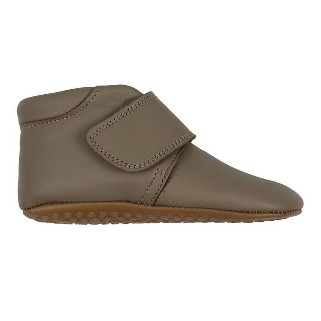 Pom Pom Hjemmesko - Velcro - Taupe