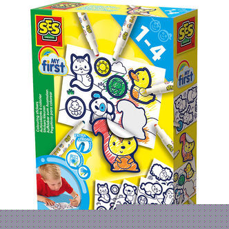 SES Creative - Min Første - Farvelæg Klistermærker