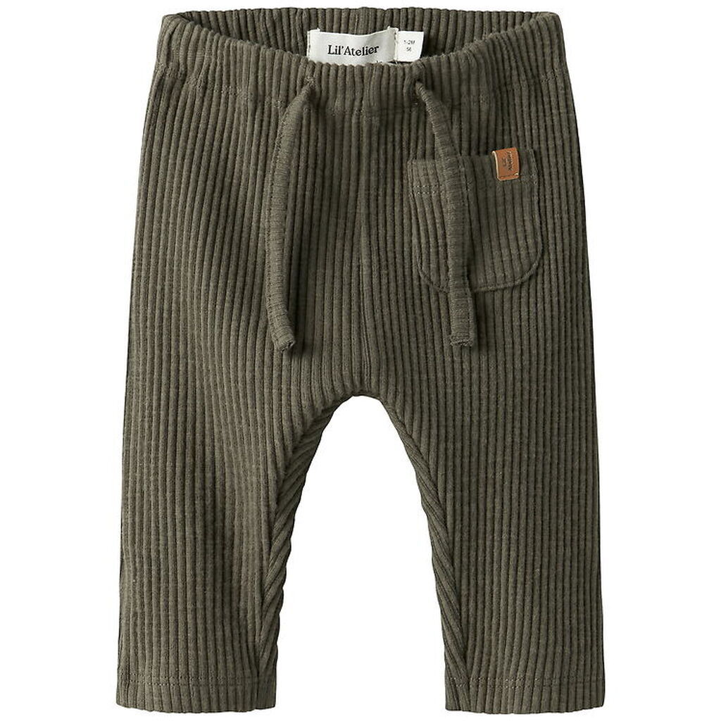 Lil' Atelier Bukser - Rib - NbmRajo - Sea Turtle