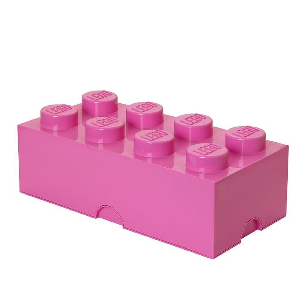 LEGOÂ® Storage Opbevaringsboks - 8 Knopper - 50x25x18 - Pink