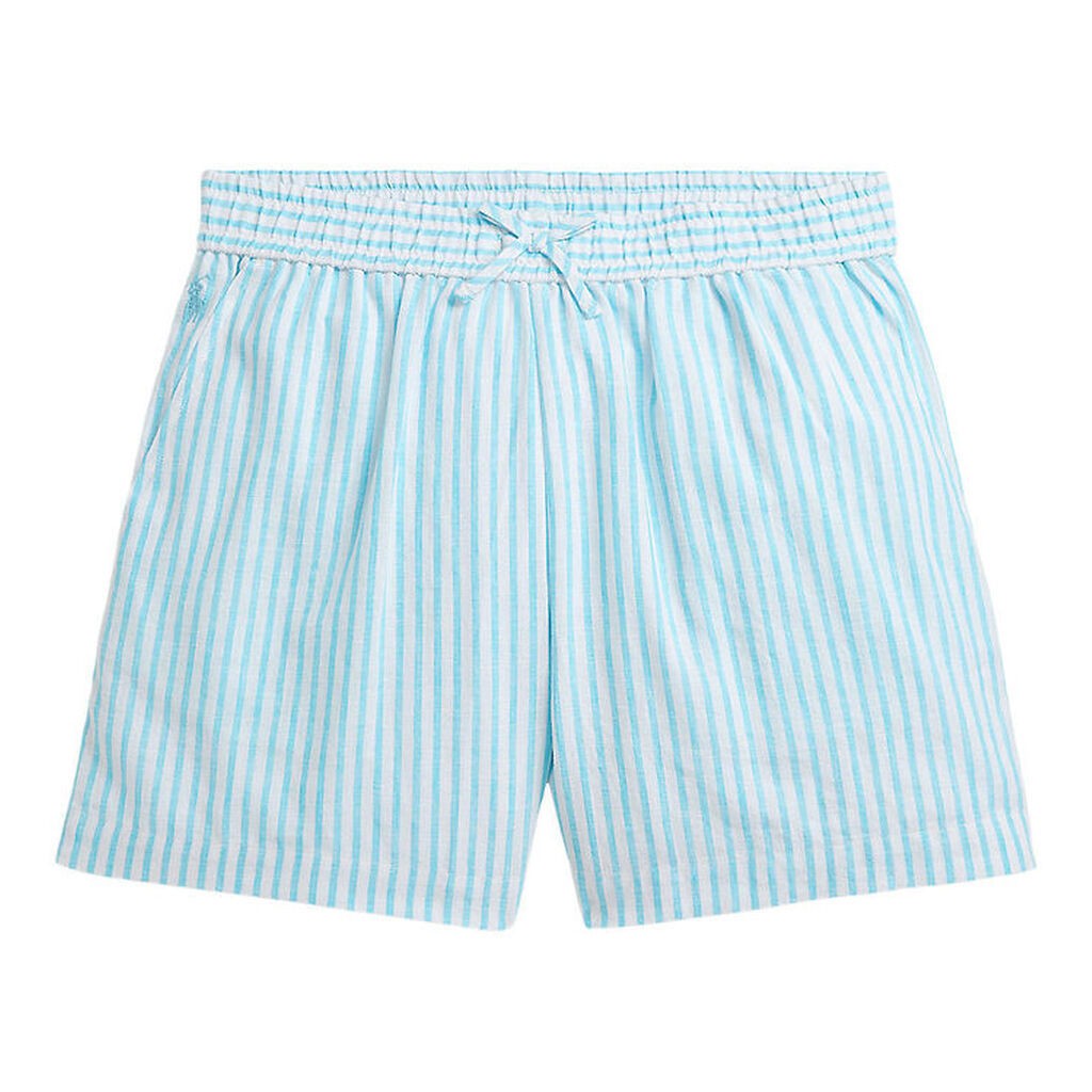 Polo Ralph Lauren Shorts - Hør - Lyseblå/Hvidstribet