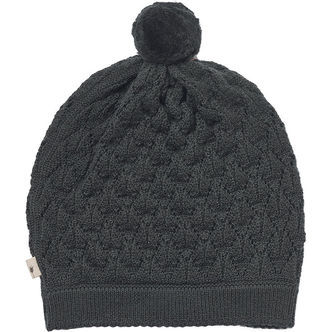 Wheat Hue - Uld - Strik - Ezel - Black Cola