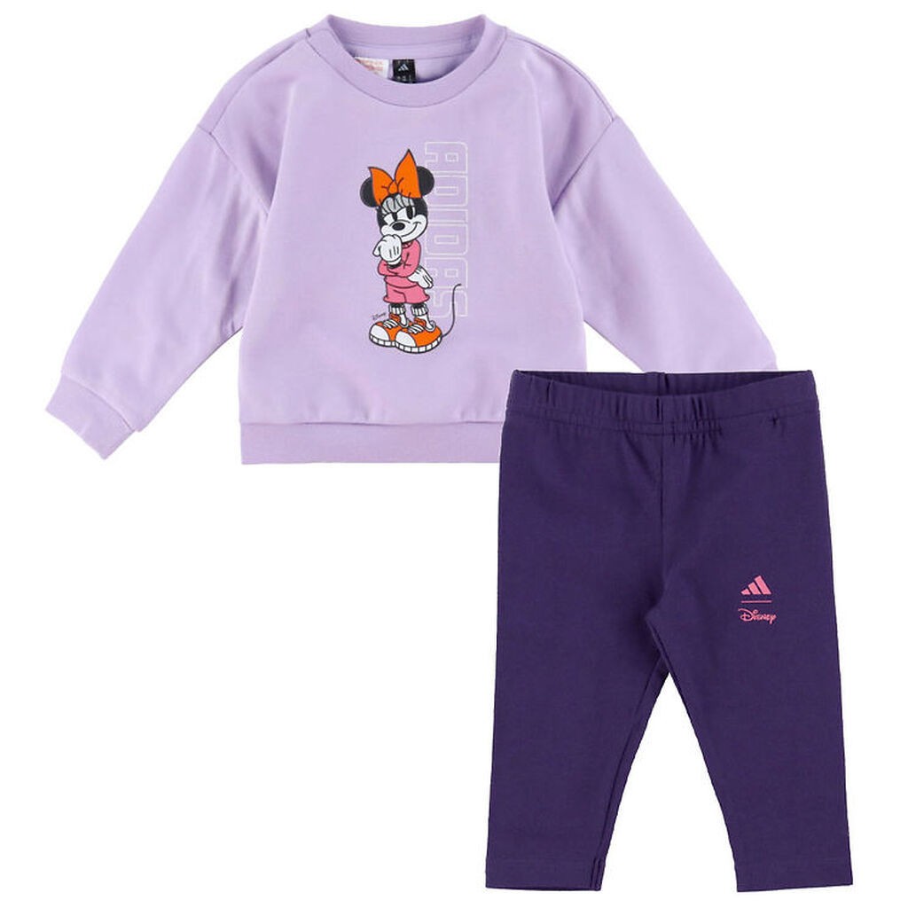 adidas Performance Sæt - Bluse/Leggings - Minnie Mouse - Powder