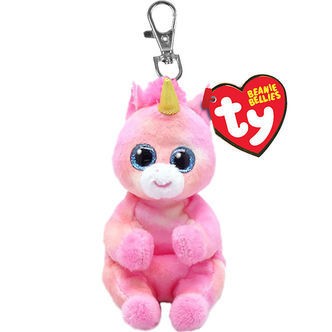 Ty Nøglering m. Bamse - Beanie Bellies - 10 cm - Skylar