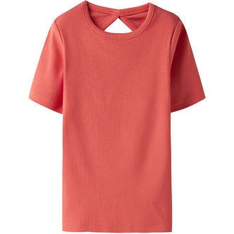 Name It T-shirt - Rib - NkfJalgos - Spiced Coral