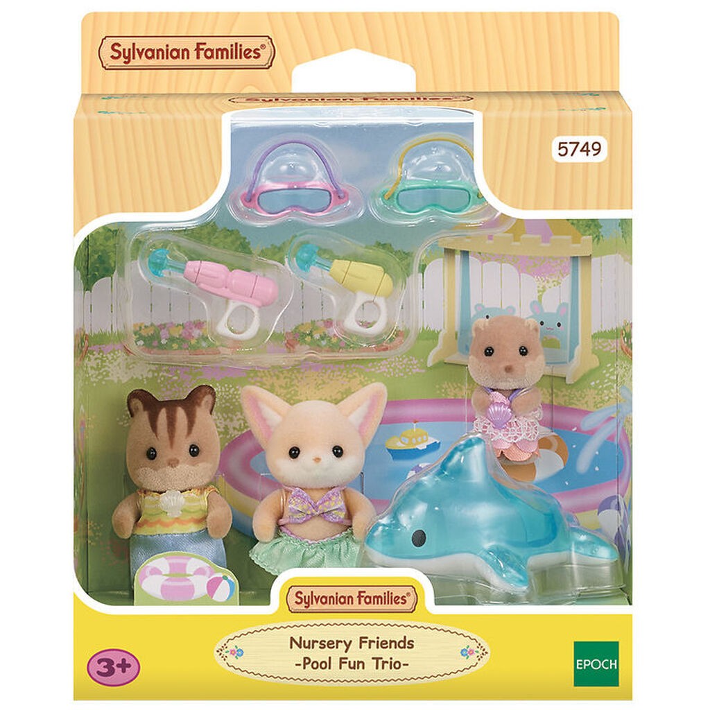 Sylvanian Families - Vuggestuevenner - Badebassin Trio - 5749