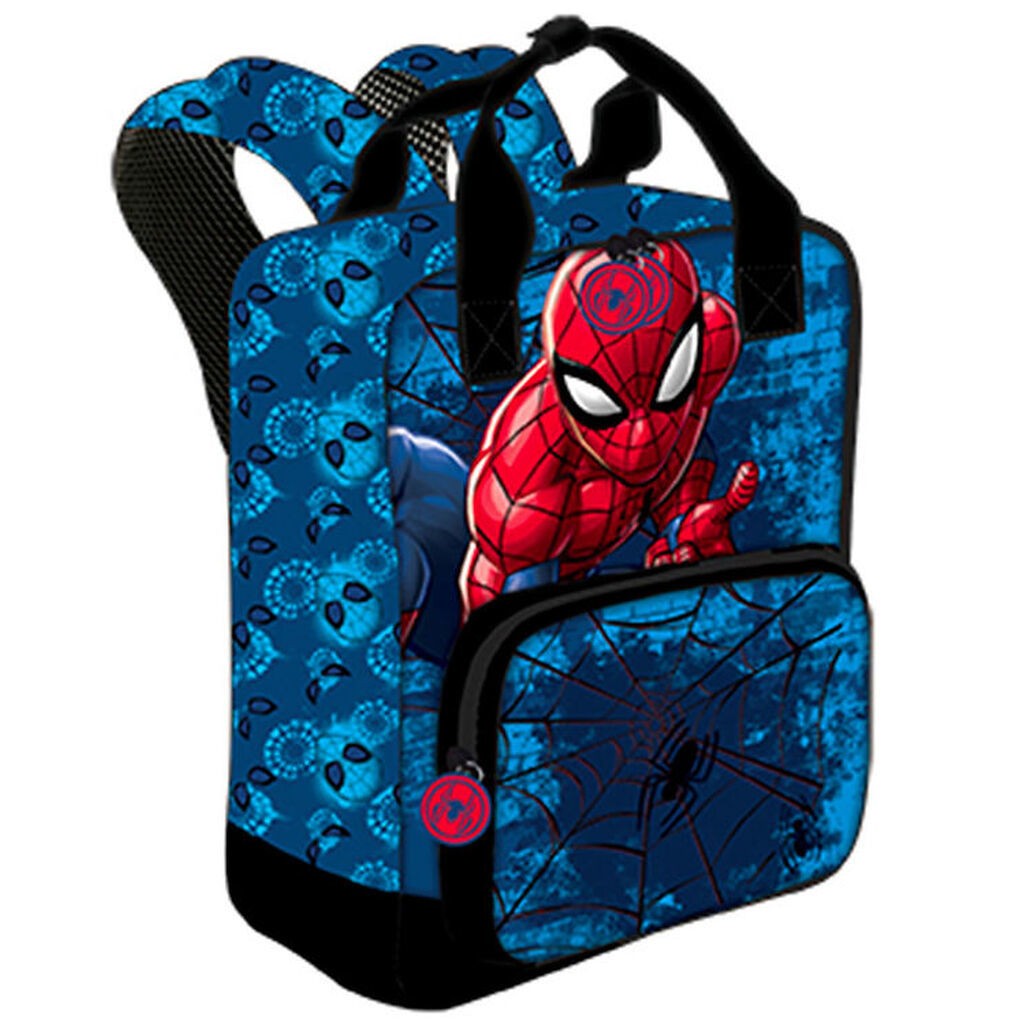 Spiderman Rygsæk - Lille Rygsæk - 29x20x13 cm - Blå/Rød/Sort