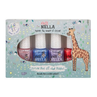 Miss Nella Neglelak - 4-pak - Safari Set