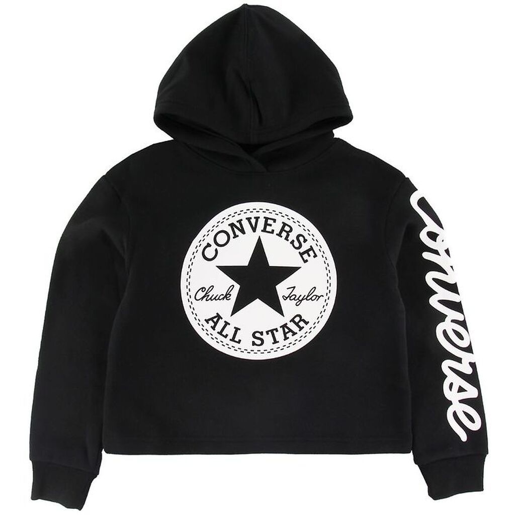 Converse Hættetrøje - Sort m. Logo