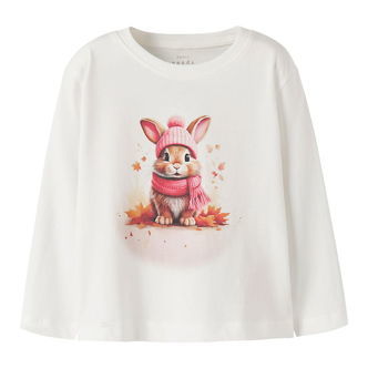 Name It Bluse - NmfVotea - Cloud Dancer/Autumn Bunny