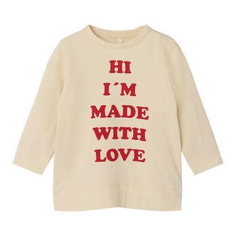 Name It Bluse - NbfLaba - White Swan m. Print