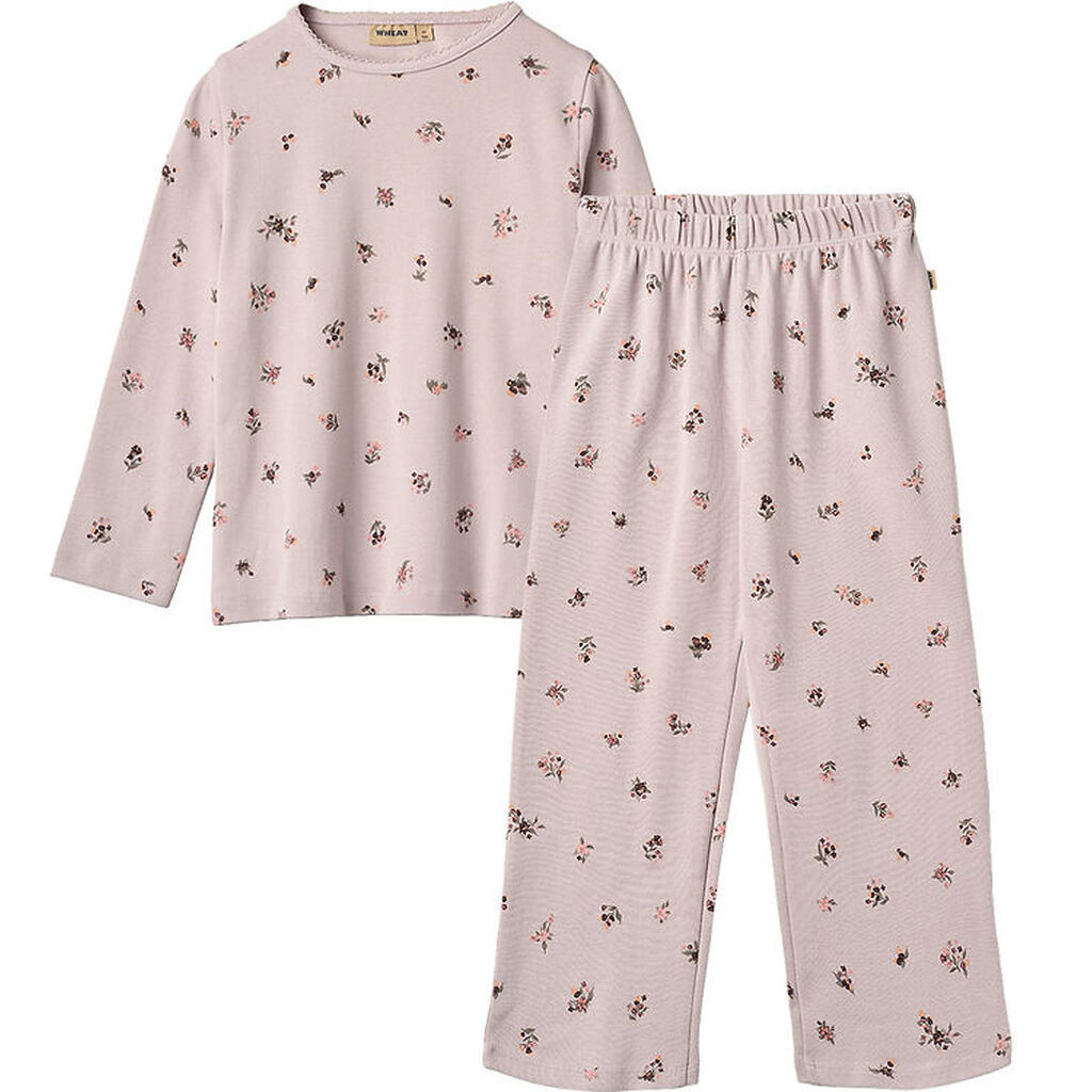 Wheat Nattøj - 2-delt - Mila - Soft Lilac Flowers