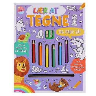 Forlaget Bolden Malebog - Lær at tegne - og farv så