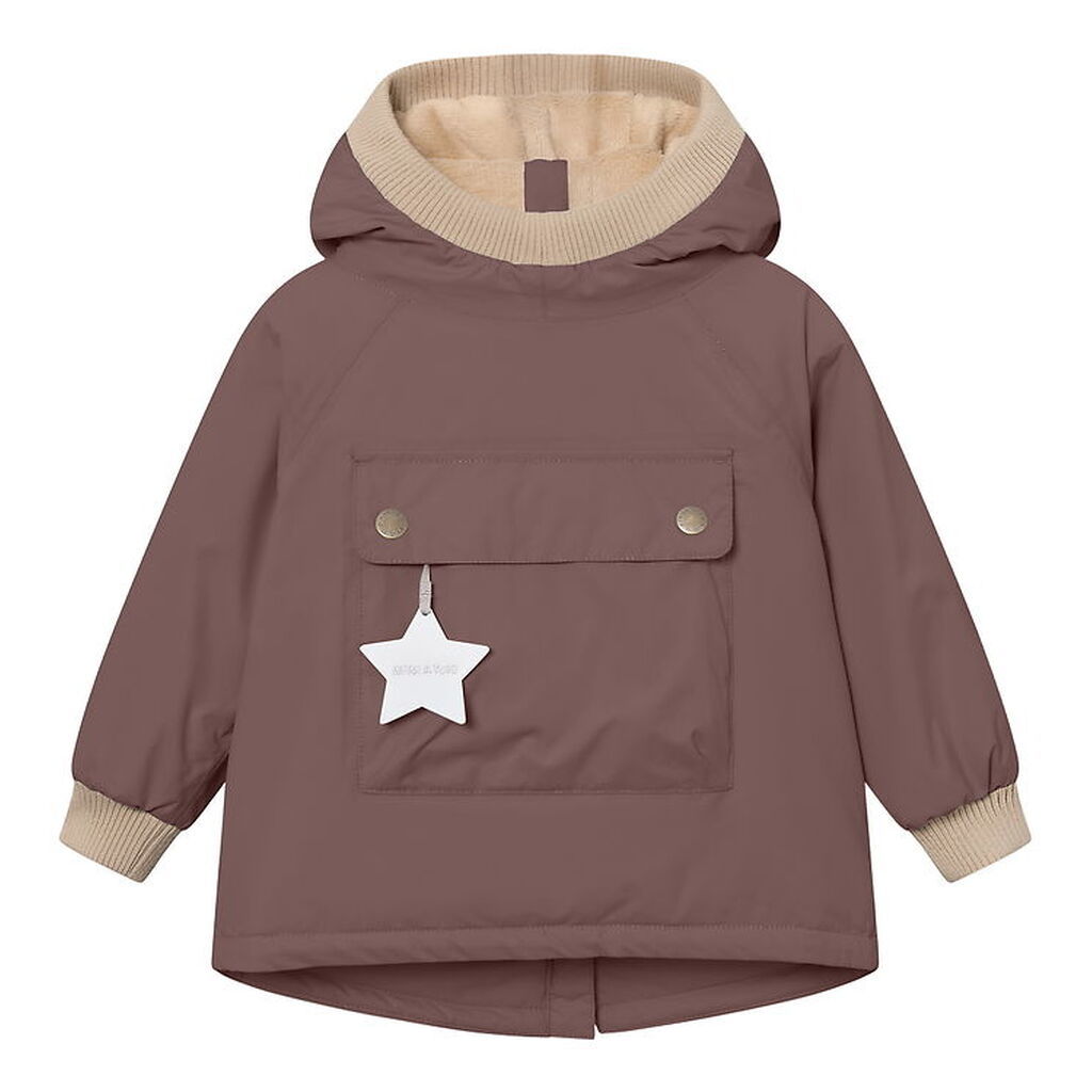 Mini A Ture Vinterjakke - MatBaby Wen Fleece Anorak - Peppercorn