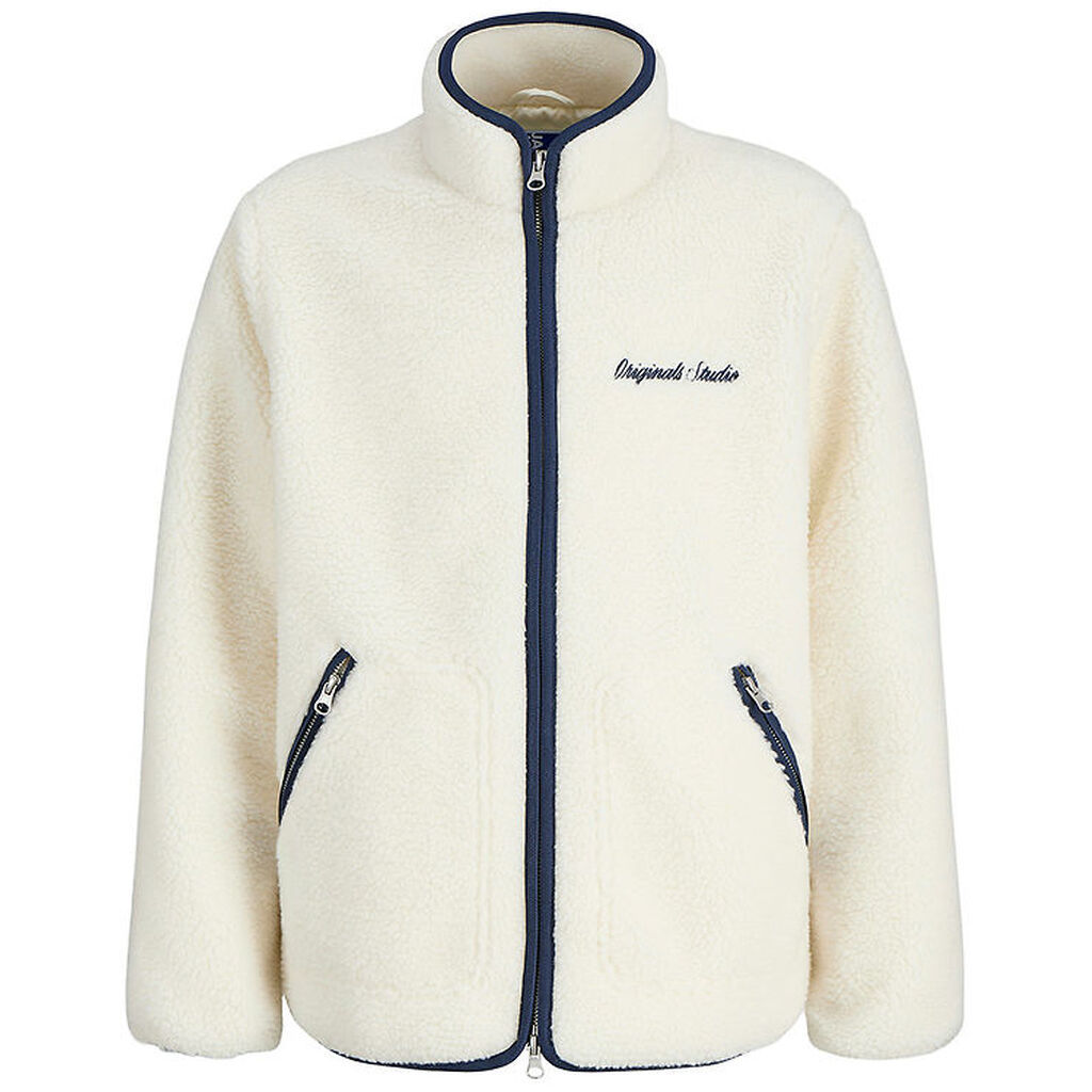 Jack & Jones Fleecejakke - Teddy - JorNorrebro - Cloud Dancer/Oc