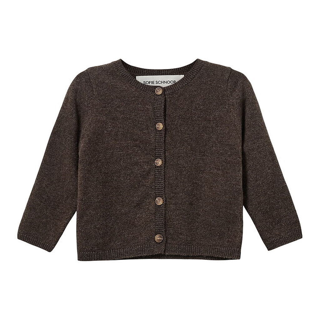 Sofie Schnoor Cardigan - Strik - Uld - Cisse - Brown Fudge