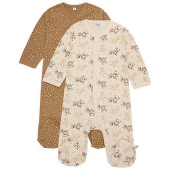 Pippi Baby Natdragter m/f - 2-pak - Whitecap Grey