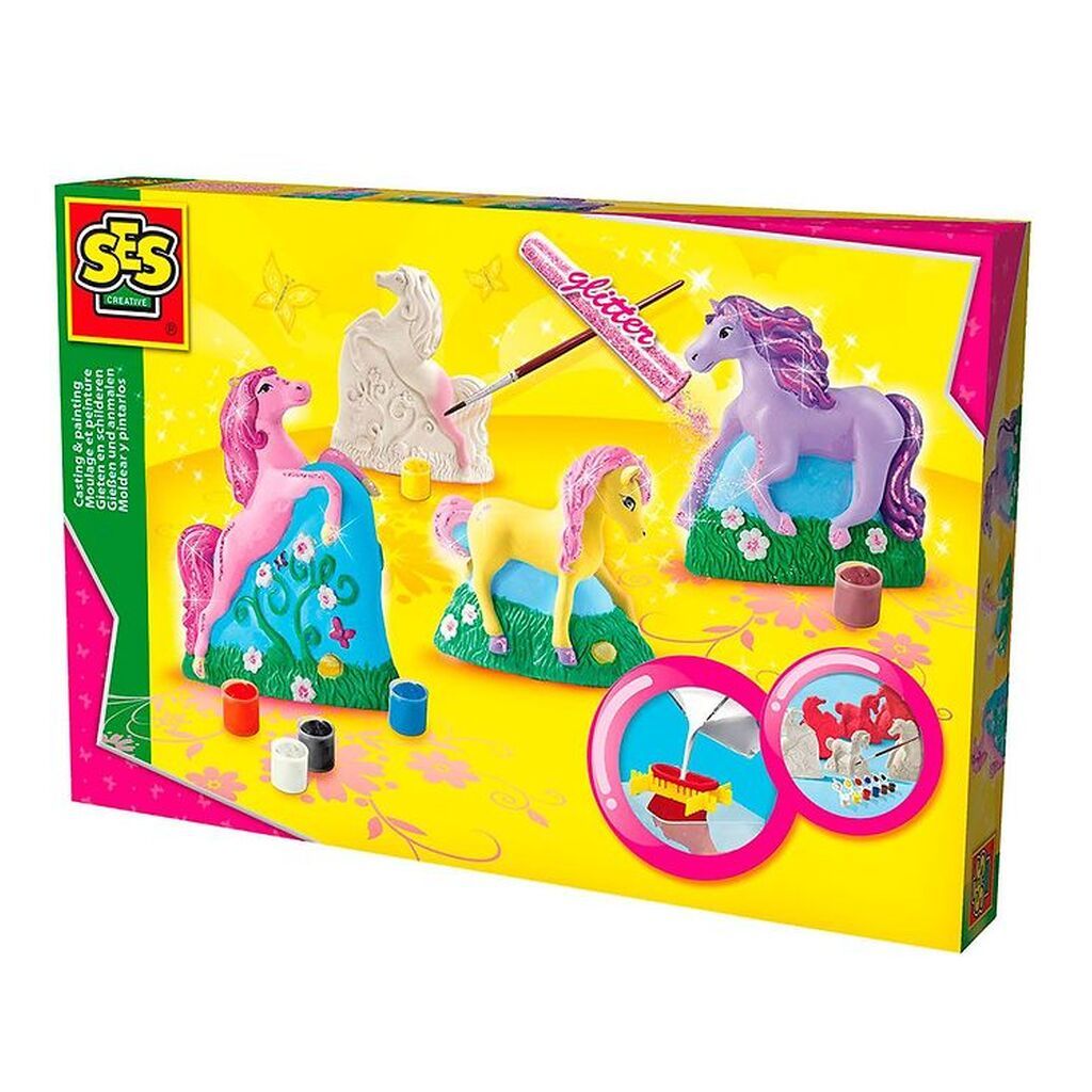 SES Creative Støbe og Malesæt - Heste