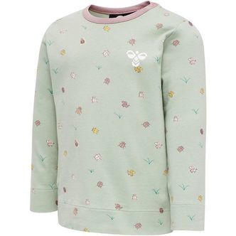 Hummel Bluse - hmlElla - Støvet Grøn m. Insekter