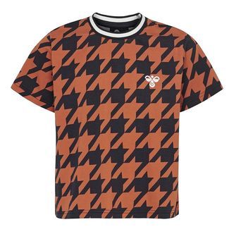 Hummel T-shirt - HMLChick - Navy/Orange m. Tern