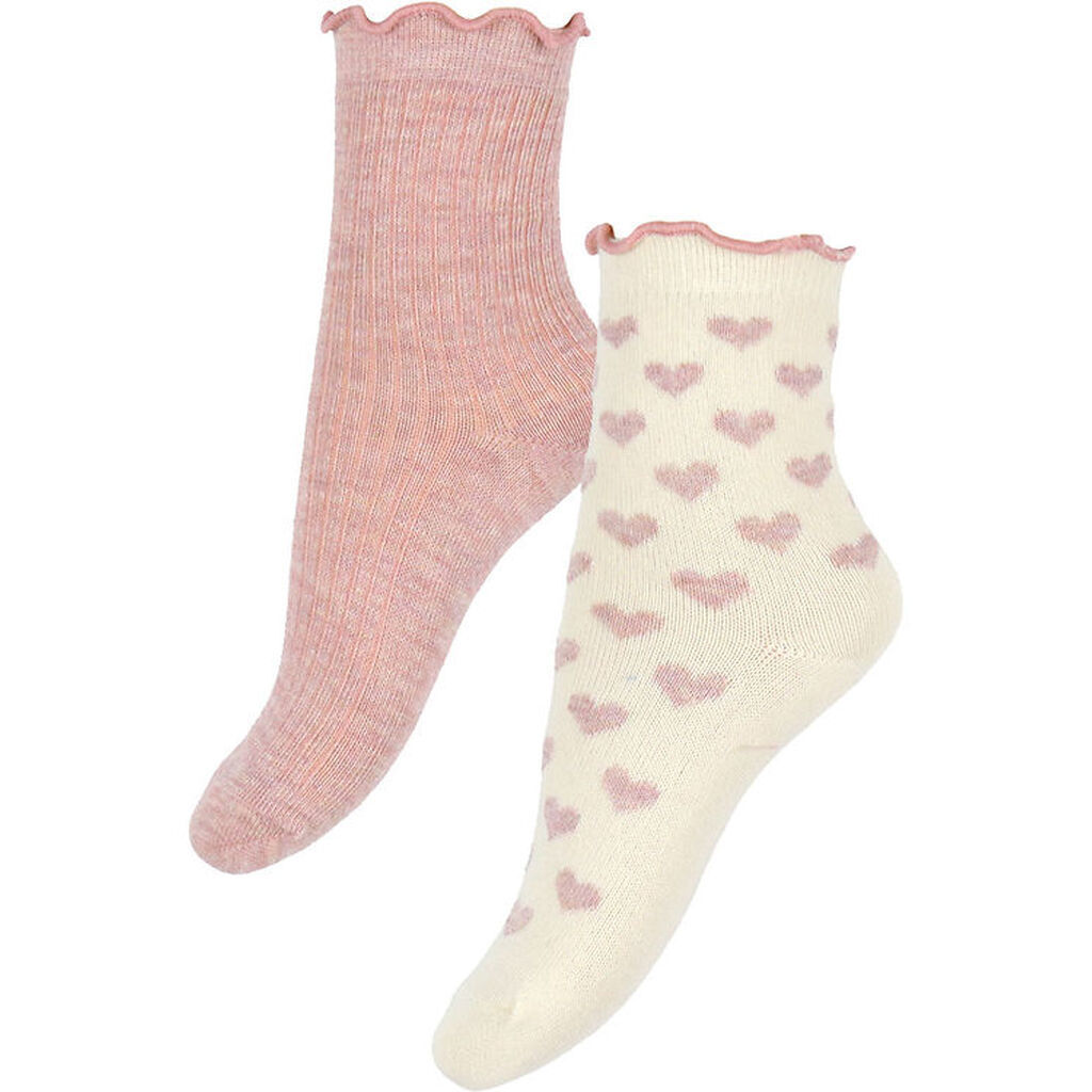 Minymo Strømper - 2-pak - Light Rose