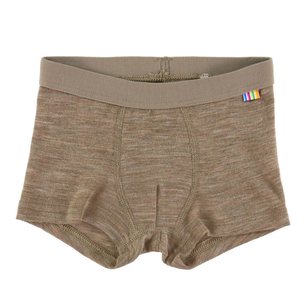 Joha Boxershorts - Uld/Silke - Beige Melange