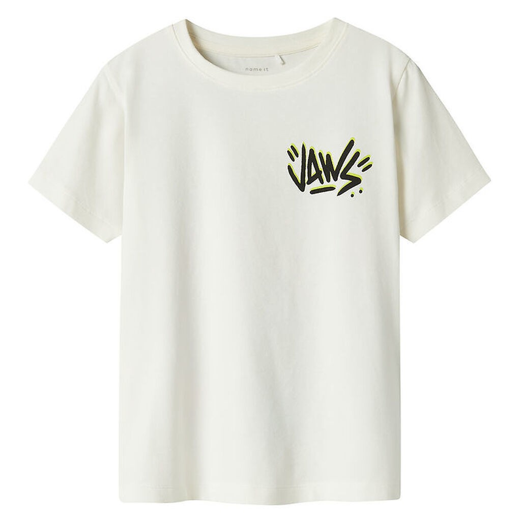 Name It T-shirt - NkmMakai Jaws - Cloud Dancer