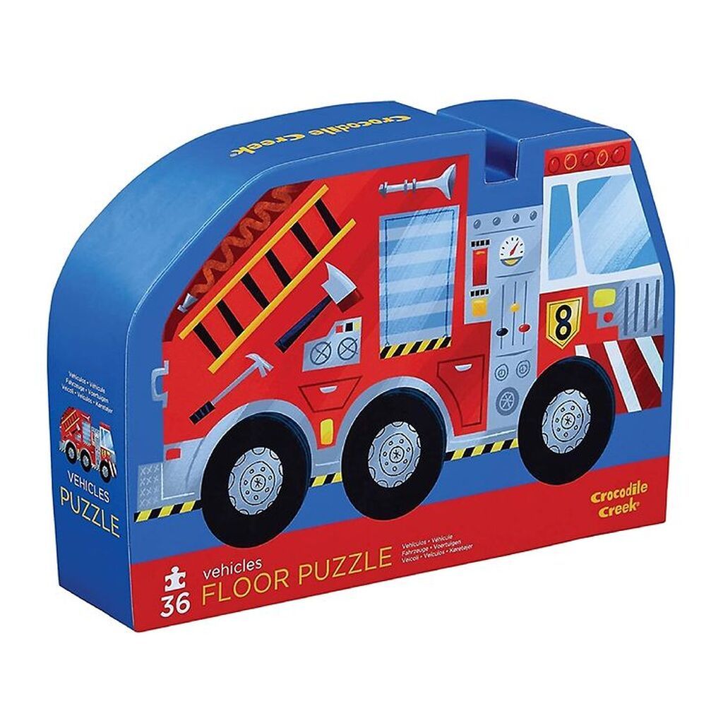 Crocodile Creek Puslespil - 36 Brikker - Vehicles