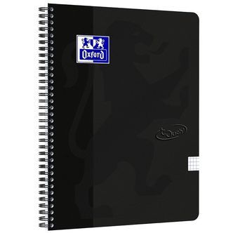 Oxford Notesbog - Touch - Kvadreret - A4+ - Sort