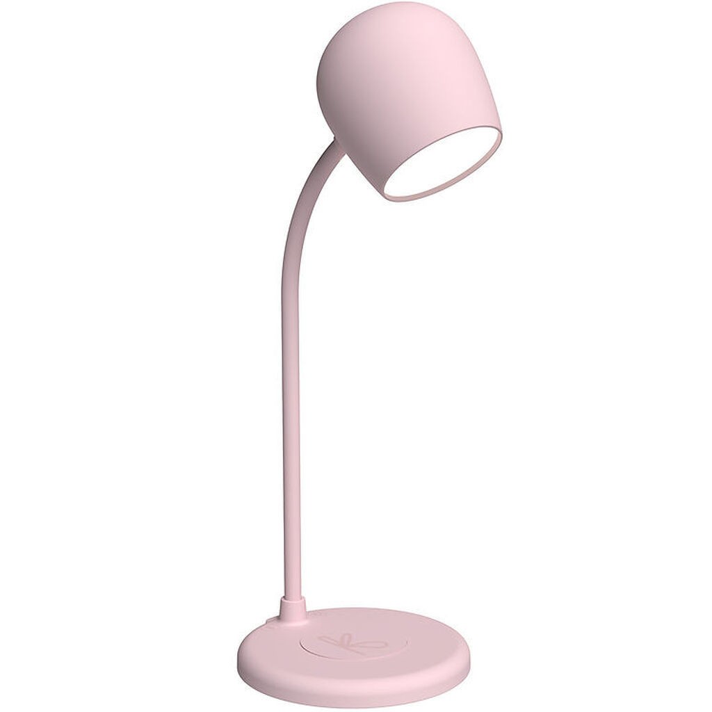 Kreafunk Lampe m. Oplader + Højtaler - Ellie - Dusty Rose