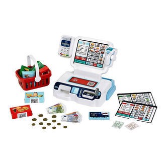 Klein Kasseapparat m. Lyd og Lys - Hvid