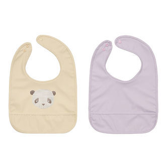 OYOY Hagesmække - 2-pak - Lun Lun Panda - Vanilla/Lavender