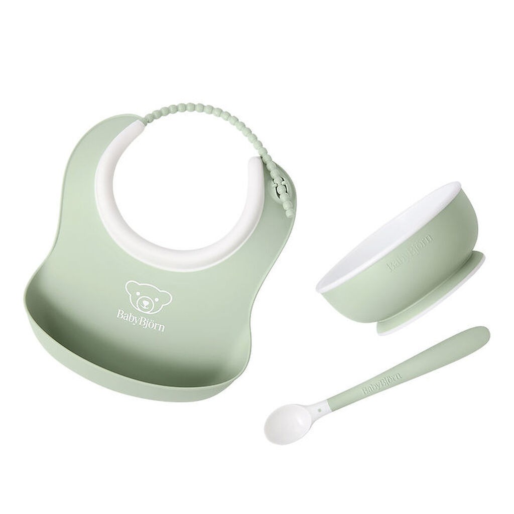 BabyBjörn Spisesæt - 3 Dele - Pastelgrøn