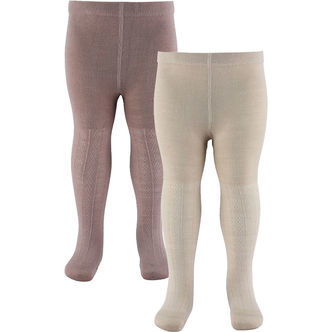 Wheat Strømpebukser - Uld - Karla - 2-pak - Dry Rose