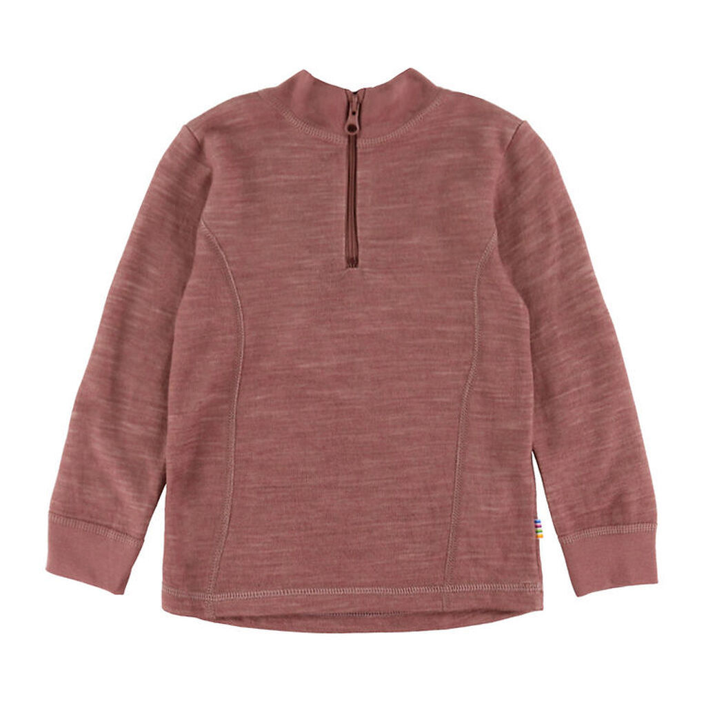 Joha Bluse - Uld/Bambus - Mørk Rose