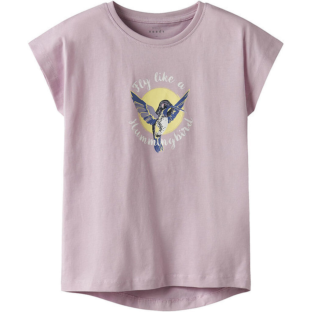 Name It T-shirt - NkfVigea - Winsome Orchid/Big Hummingbird
