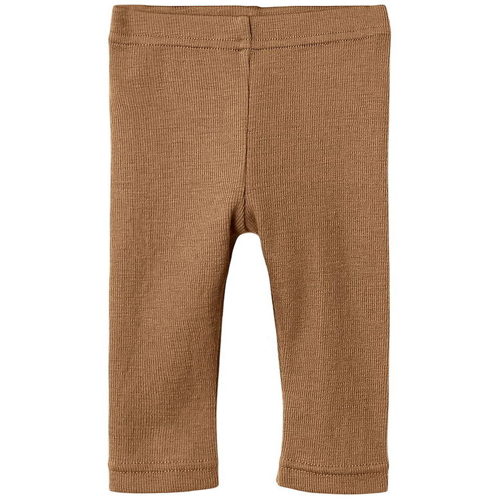 Lil' Atelier Leggings - Uld - Rib - NbnNoel - Tigers Eye