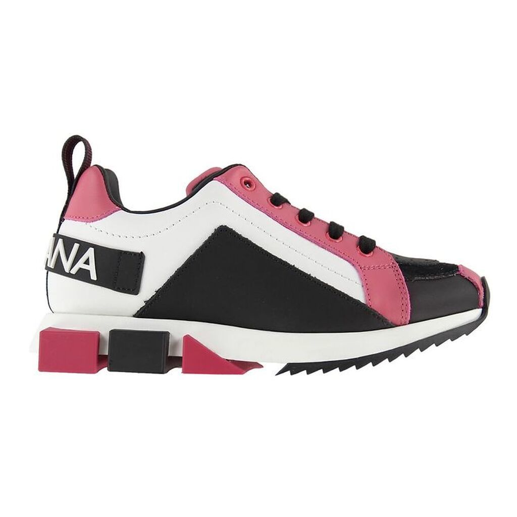 Dolce & Gabbana Sneakers - Lilium - Hvid m. Sort/Mørk Pink